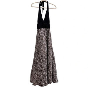 Speechless Cheetah Print Halter Maxi Dress Size S. Please read measurements!